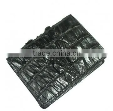 Crocodile leather card clip wallet SCRCW-010