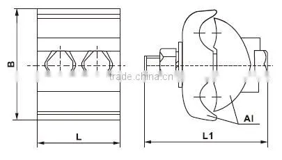 Parallel Groove Clamp/Clamp Aluminum to aluminum conductor