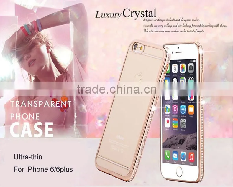 For iphone 5 5s 6s Clear Transparent Crystal TPU Soft Phone Case