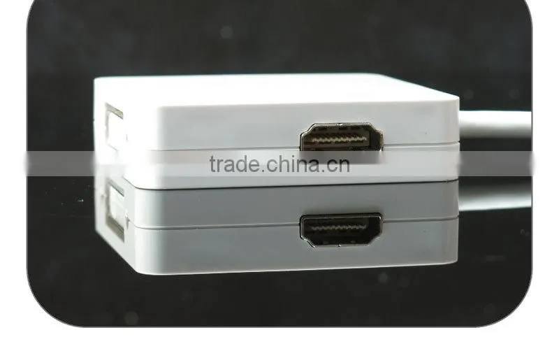 Mini DisplayPort to HDMI DVI & DisplayPort Adapter - White