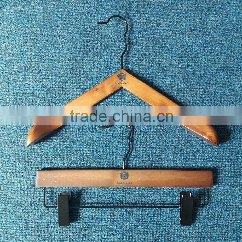 Clothes Clothing Type and Plastic Material woman wooden hanger with body shape wire