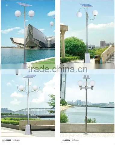 3M/4M outdoor LED garden solar light pole IP65
