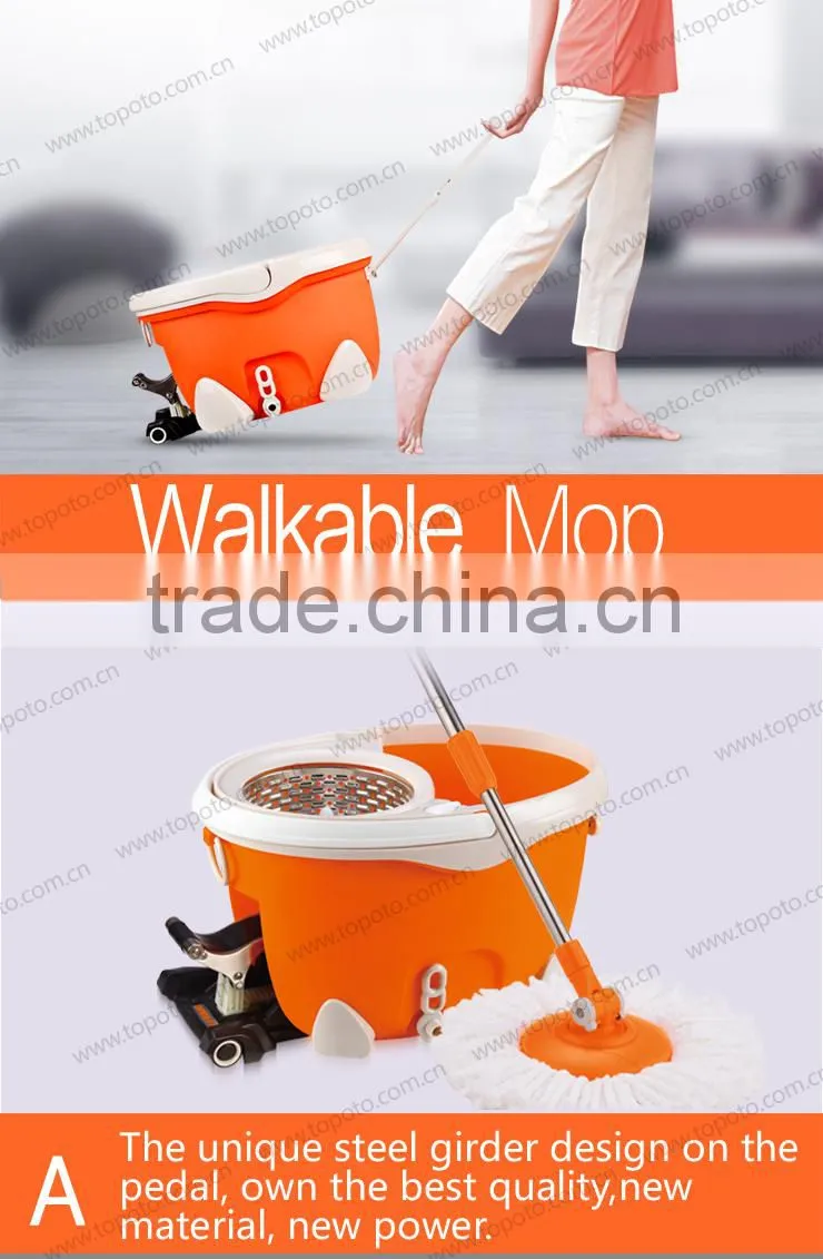 New design rotating mop bucket with foot pedal