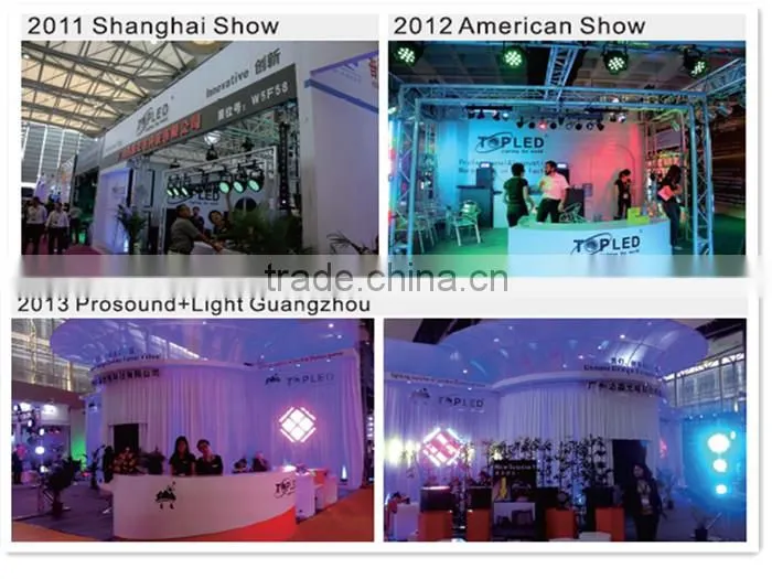 wireless 8*tri-3w battery powered rgb dmx led wall washer