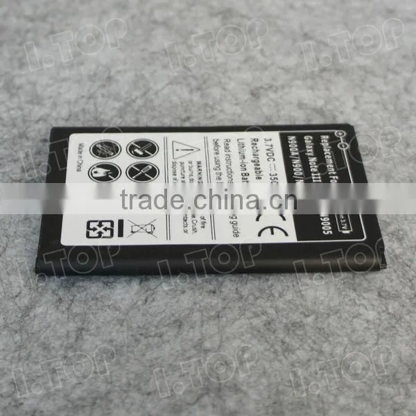 For Samsung Galaxy NOTE 3 N9000 N9100 battery,3.7V 3500mAh, Made in china
