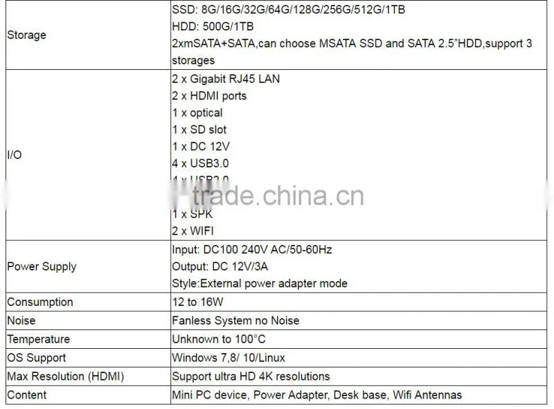 Hot sale i7mini computers Intel Core i7-4558U cheap Barebones mini compute i7 with Intel 5100 support ultra HD 4K resolution