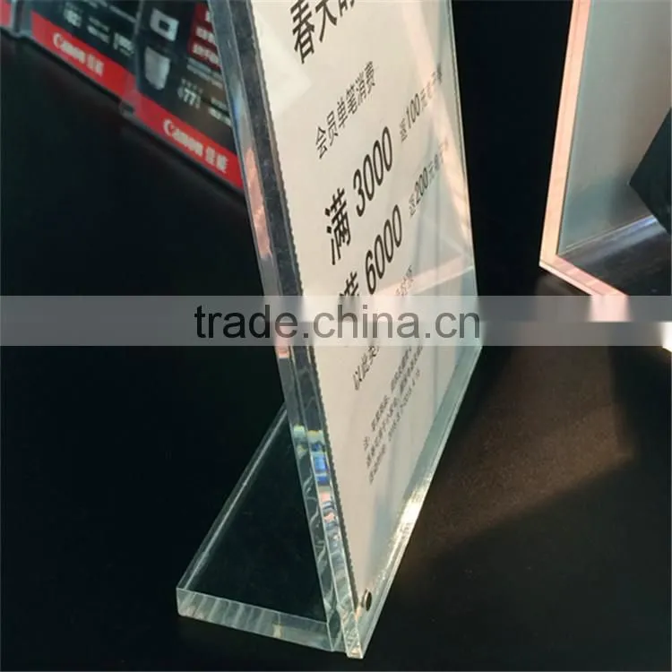 Factory wholesale cheap acrylic label holder, display supermarket labels