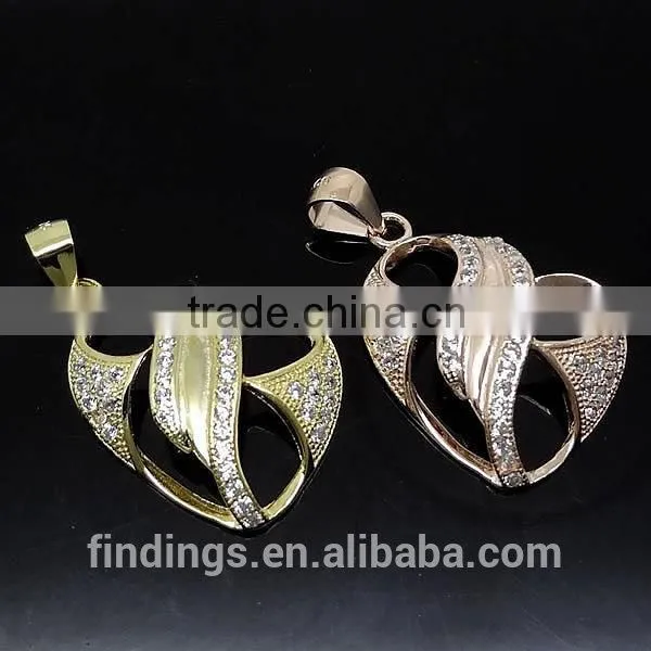 SJ3138 hot sale micro pave cz bead,925 sterling silver micro pave beads earrings jewelry