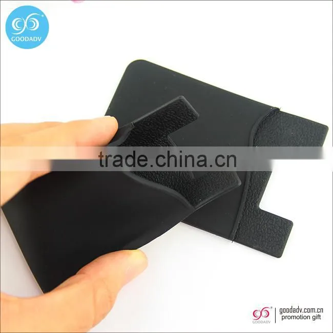 Guangzhou Factory direct 3M silicone card holder adhesive back Smart mobile phone card holder