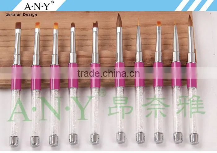 ANY Nail Supplies Diamond Liner Painting Brush Acrylic Rhinestones Handle Draw Line Nail art Brush