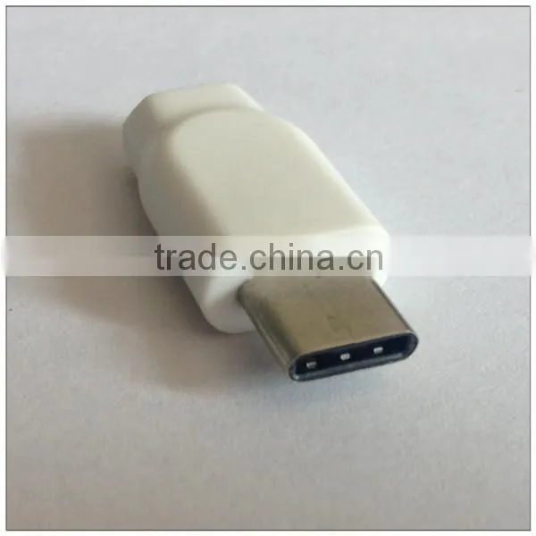 2015 hot selling colorful and useful USB 3.1 type-c male to micro female adapter
