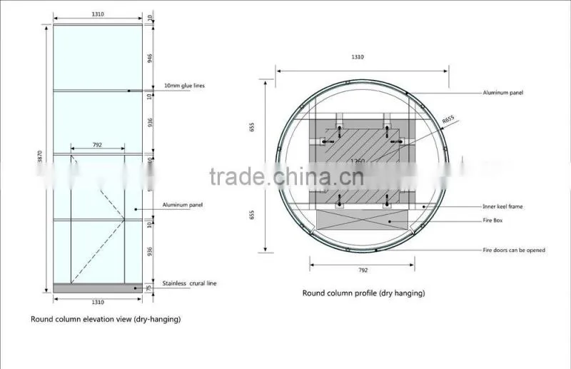 Light weight 2.0mm top quality aluminum single panel shower room
