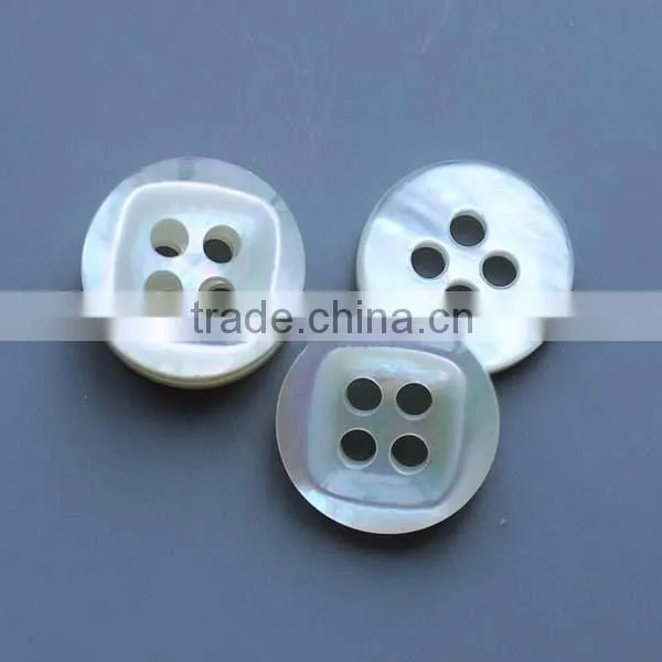 Shell button making machine blue natural pearl shank button for clothing