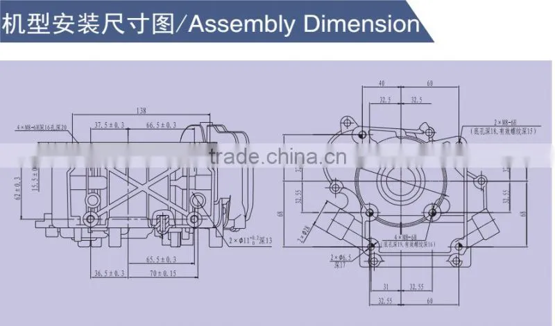 Senci brand 1.85KW 3hp AP156F Single Cylinder CE certificate good quality gasoline engine