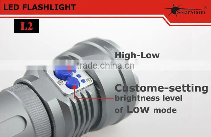Solarstorm L2 5led flashlight XML U2 2800lm shenzhen flashlight