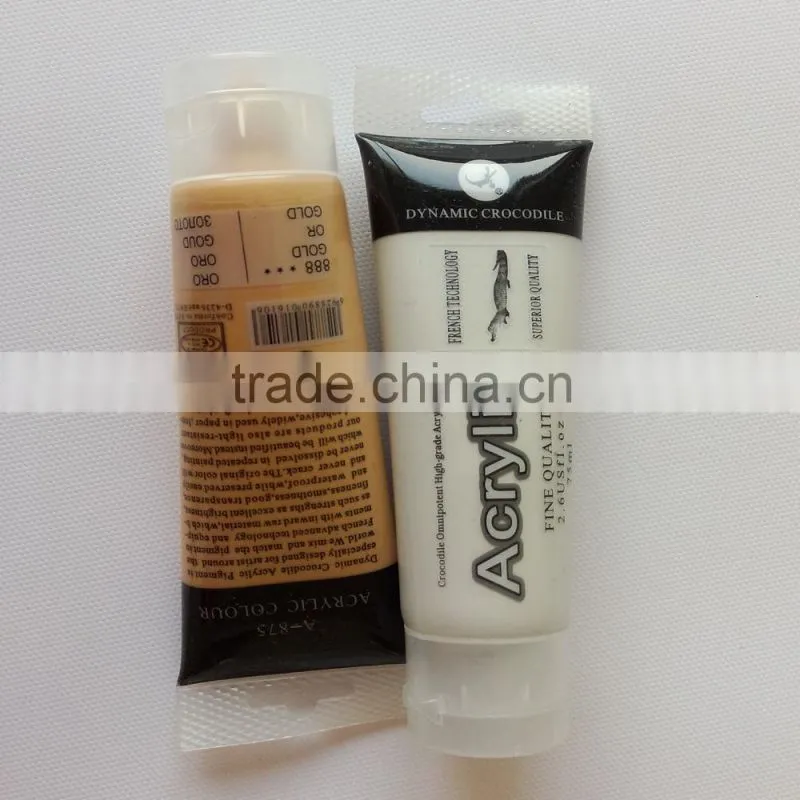 Free sample 75ml acrylic paint for paintings acrylic artistic paints