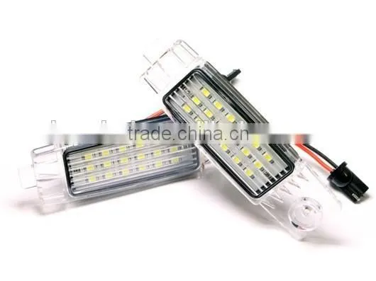 Multivolt LED license plate light black housing FT-86 24 LEDs SMD LED trailer number plate light