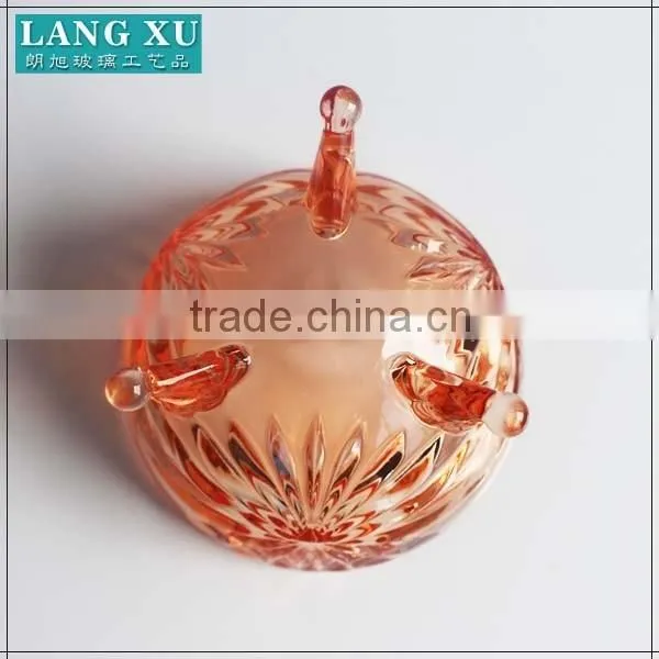 Round wedding lucid glass jar for candy buffet with lid