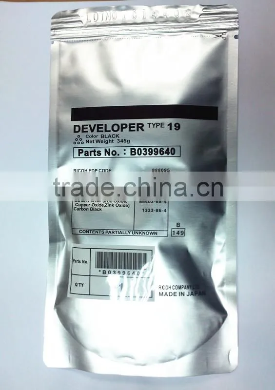 Type 19 for ricoh aficio 1015 developer copier spare parts
