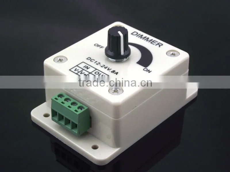 12V 24V 8A LED Dimmer Switch, PWM Digital Dimming,Diy LED Dimmer