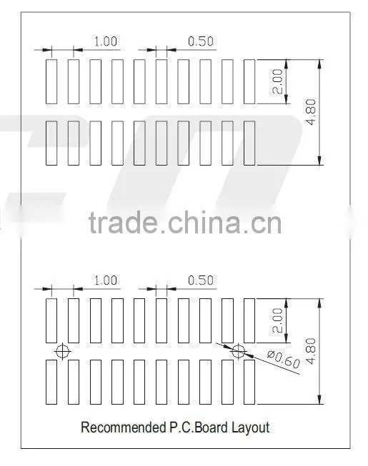 pitch 1.00mm dual row SMT type female header