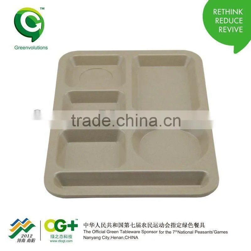 Eco-Friendly Rice Husks Serving Tray