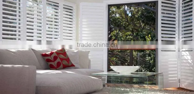 Vinyl plantation window PVC Shutter doors