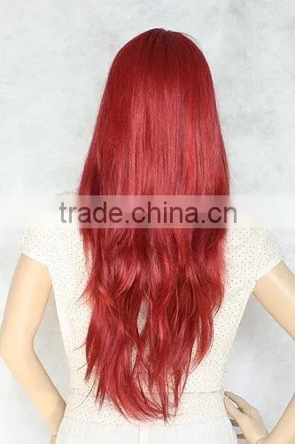Long Curly Pink Lady Gaga Synthetic Hair Cosplay Wig