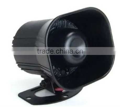 white or black police electronic siren