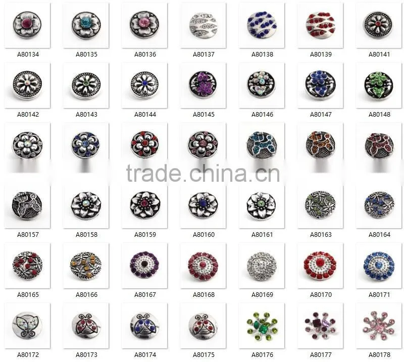 2016 Snap Jewelry Fit 18mm Ginger Snaps Buttons For Women DIY Jewelry