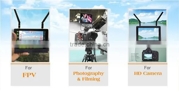 H1468 Flysight RC801 Wireless 5.8GHz Diversity Receiver 7 Inch FPV Monitor for Quadcopter Kits