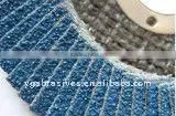 depressed fiberglass backing flap disc for inox