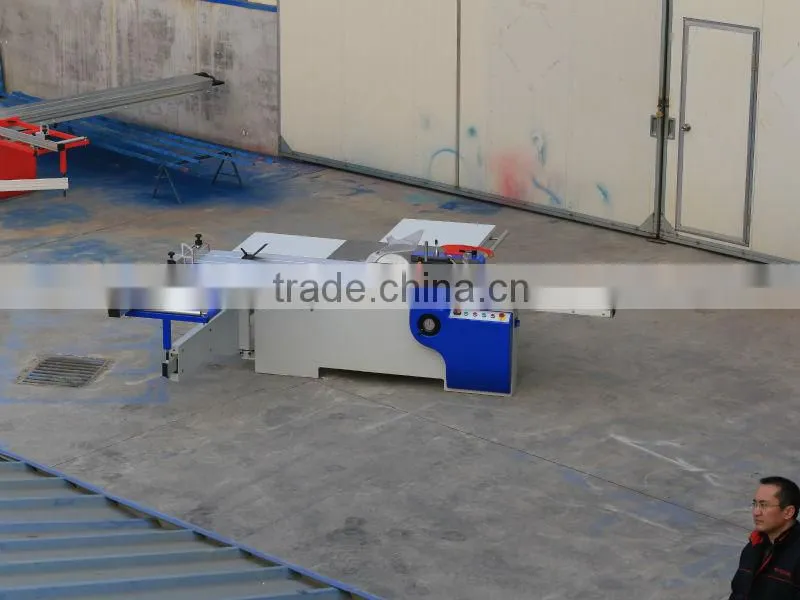 high quality woodwroking sliding table saw machinery with scoring blade