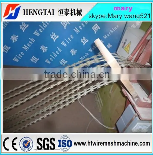 razor barbed wire mesh making machine( direct factory)