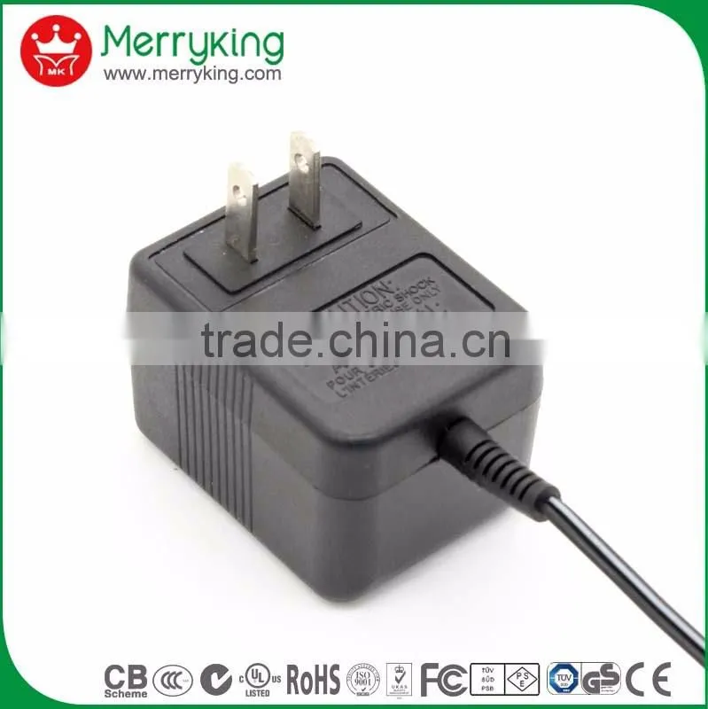 voltage stability 12vac 6vac 5vac linear power supply with 180cm cable