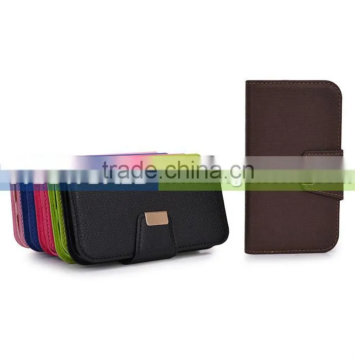 New arrival folio pu leather case for samsung galaxy s4 i9500 with detachable magnetic back cover