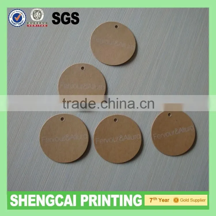Custom made Kraft paper hang tags for clothing or goods