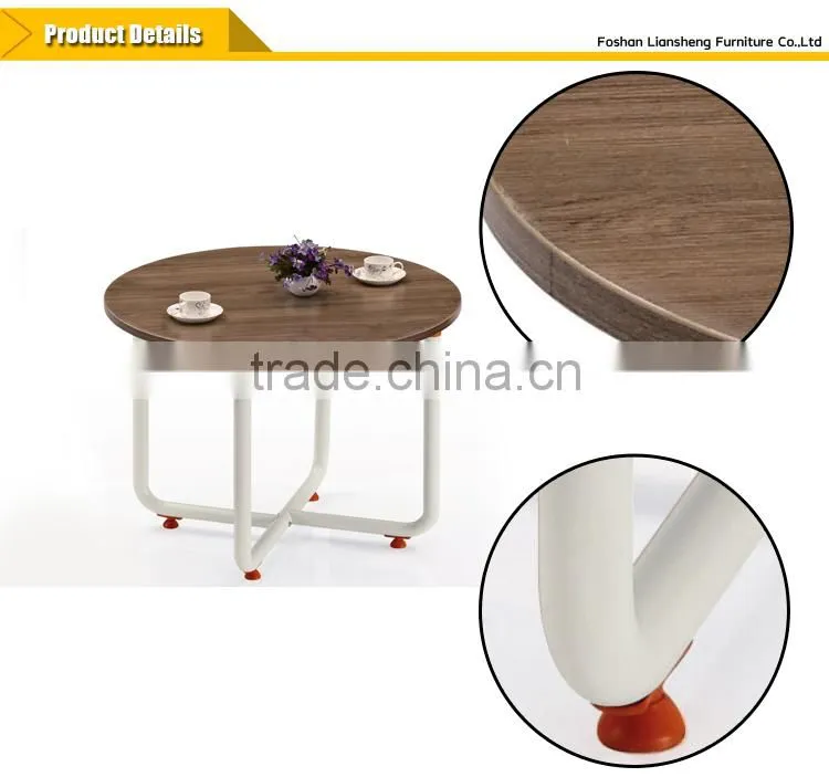 commercial furniture Melamine Cheap small round movable office meeting table
