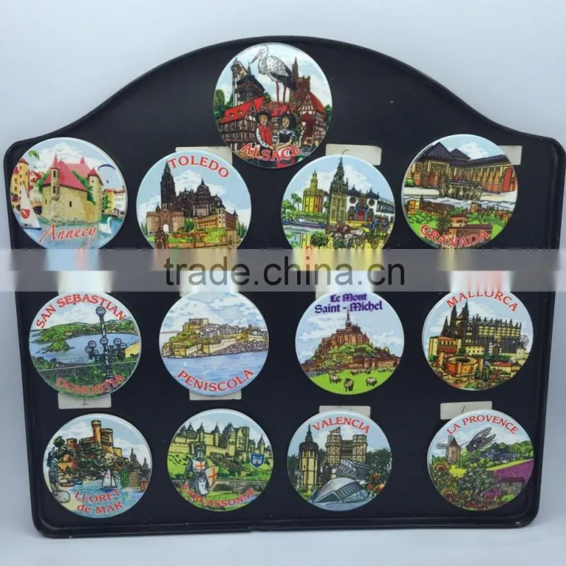 Custom black ceramic magnets for fridge