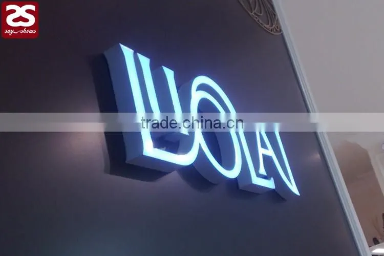 top quality factory direct sale acrylic front lit led channel letter sign