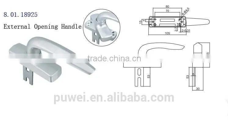 Door Handles and Accessories Aluminum Casement Window Lock Handle