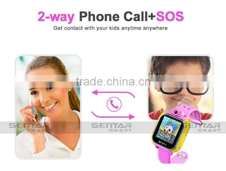 2016 CE/RoHS Wrist Phone For Kids GPS Tracker 3g GPS Phone Watch