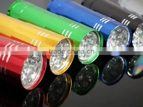9pc led led torch light,led light torch