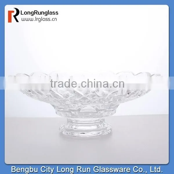 longrun hot new products for 2015 1844g high white glass fruit plate,paty use,high quality plate wholesale price