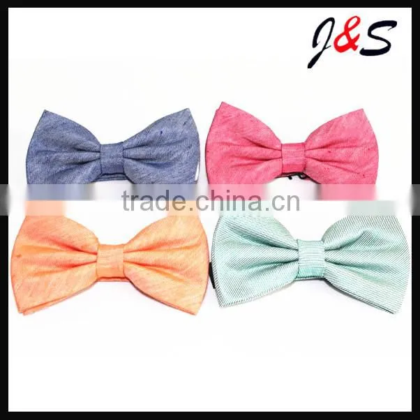 Silk Woven linen Bow tie for wholesale