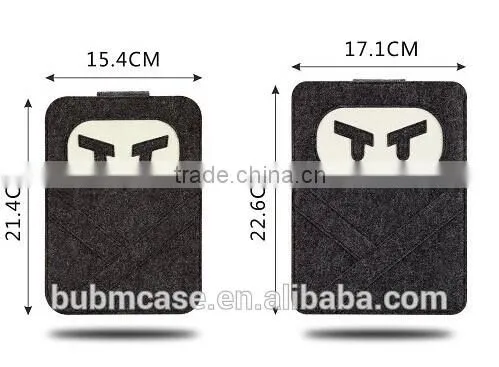 2015 NEW BUBM BLACK TABLET HOT SELLING WOOL 7.9 inch Cute Cartoon Naruto Bag
