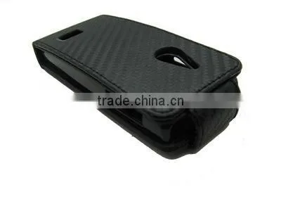 Leather Case with hard Holder for sony ericsson J10(Elm)