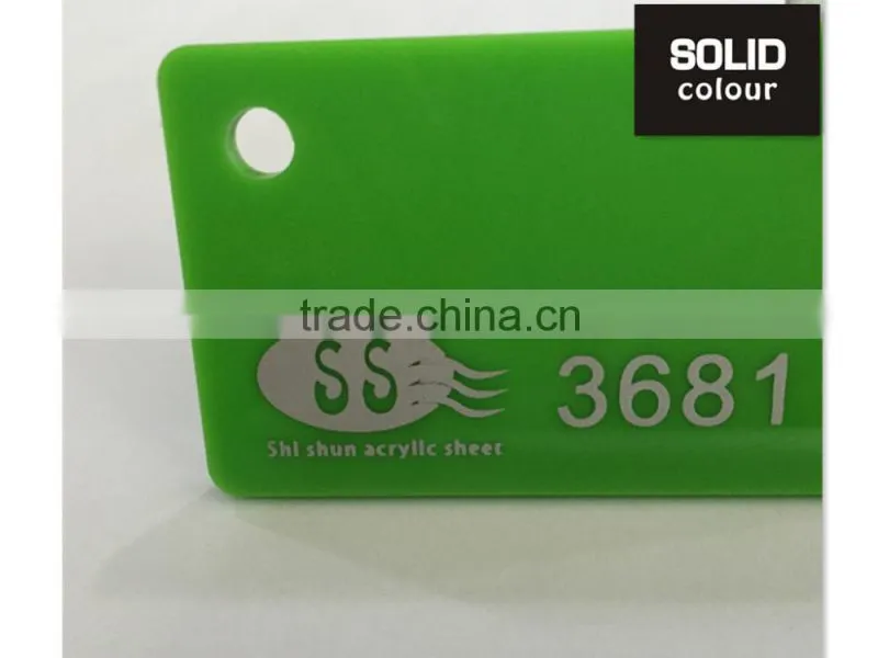Perspex Extruded Acrylic Sheet Green 3mm 5mm