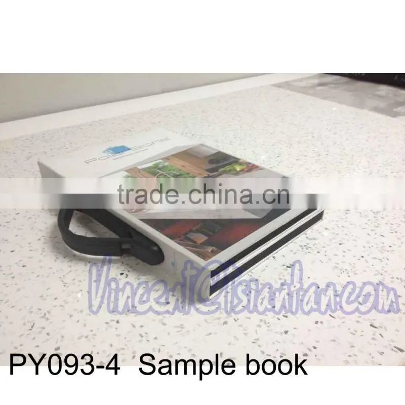 PY093 Stone Display Book stone sample folder stone sample catalogue with Handle for merchandising