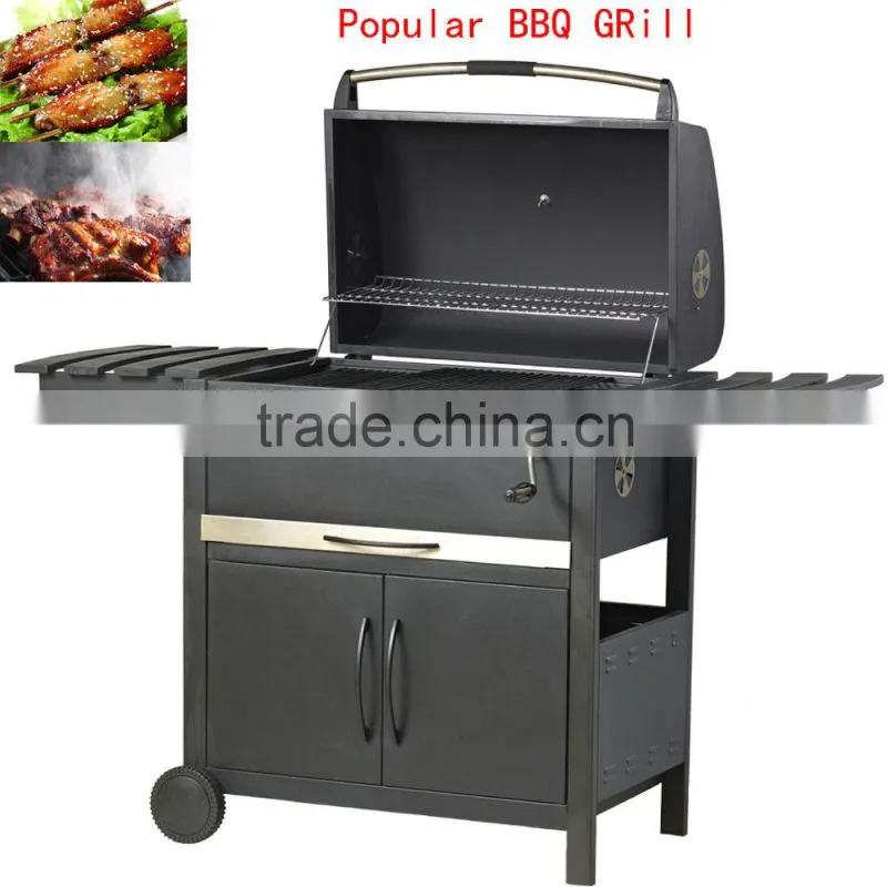 Black BBQ Grill Barbecue Grill Outdoor Garden Grill